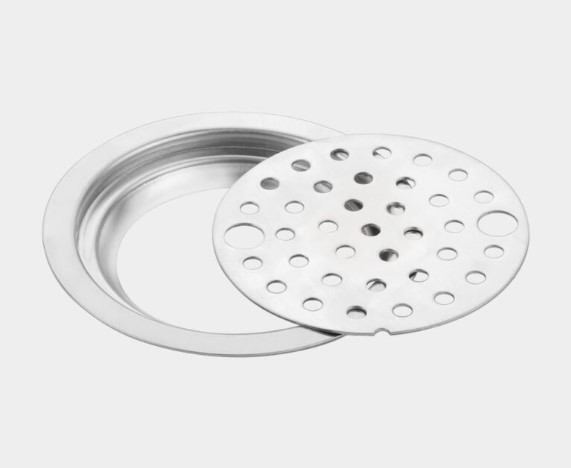 PR-145 Locking Round Floor Drain Stainless Steel Commercial Kitchen Heavy-Duty Secure Grate Tray Water Drainage Rack Restaurant Industrial Anti-Slip Rustproof Easy Clean Professional Grade Durable Key Lock Circular Design Reliable
